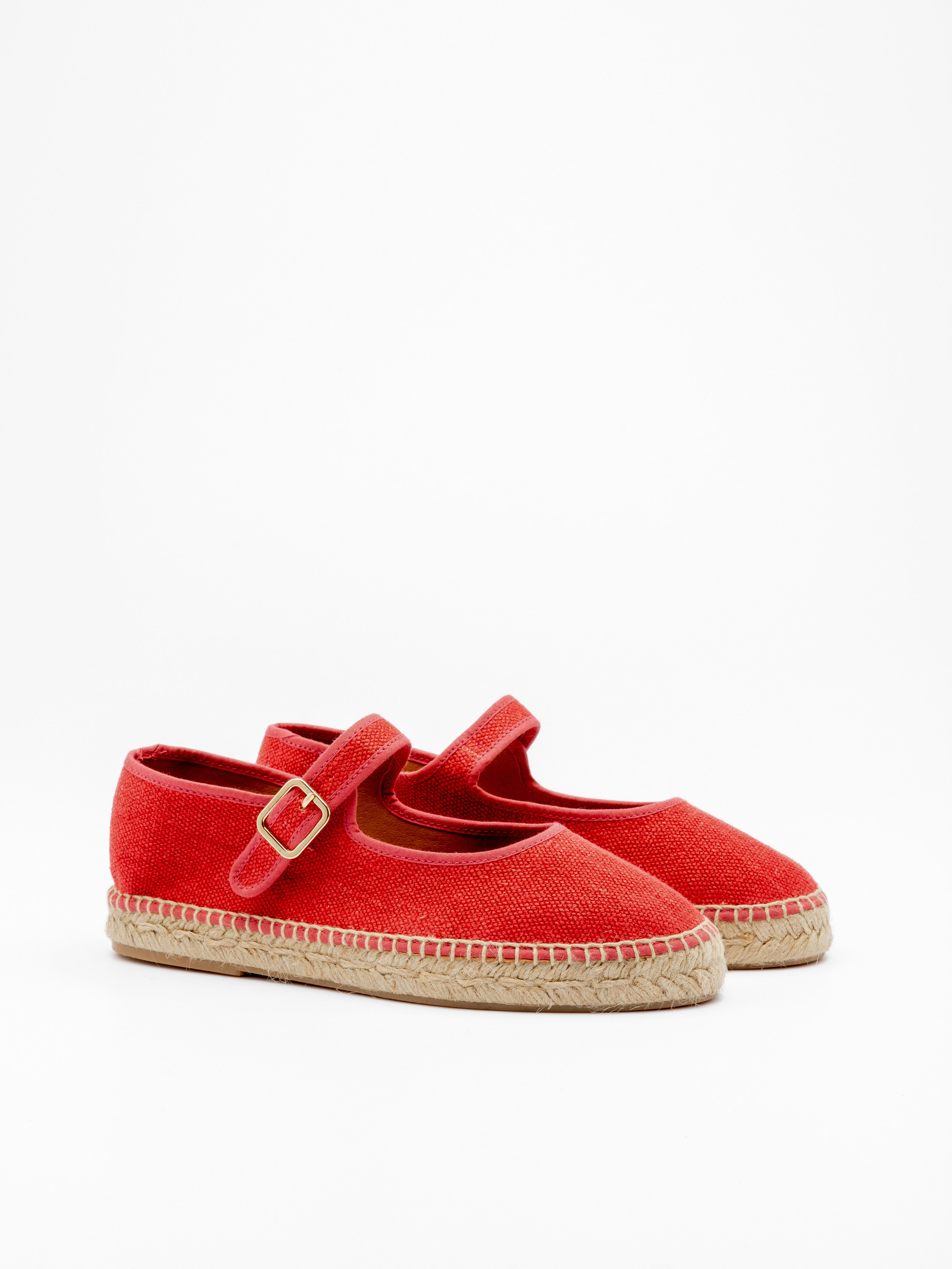 MARCELLA CORAL FLAT ESPADRILLE