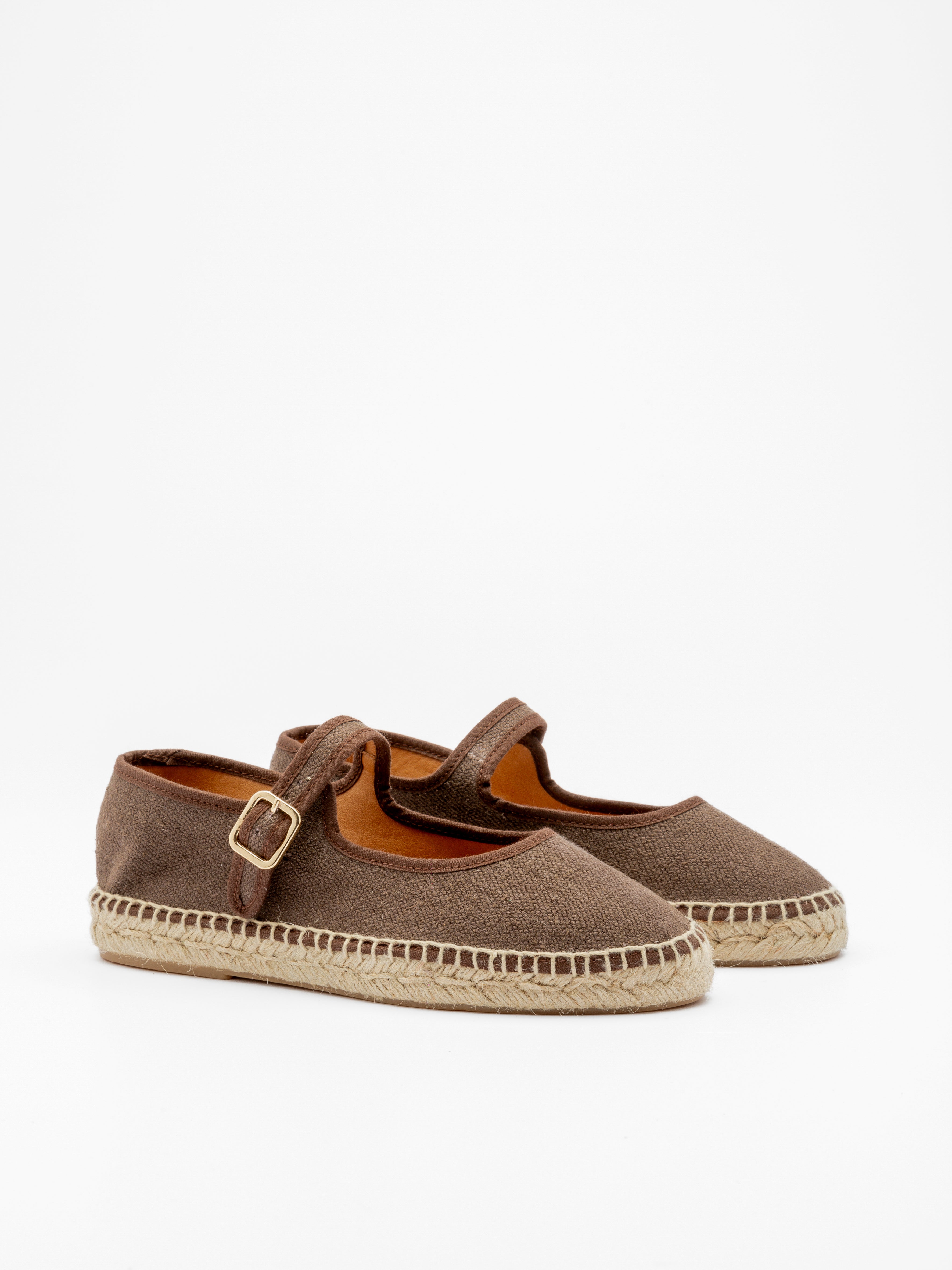 MARCELLA BROWN FLAT ESPADRILLE