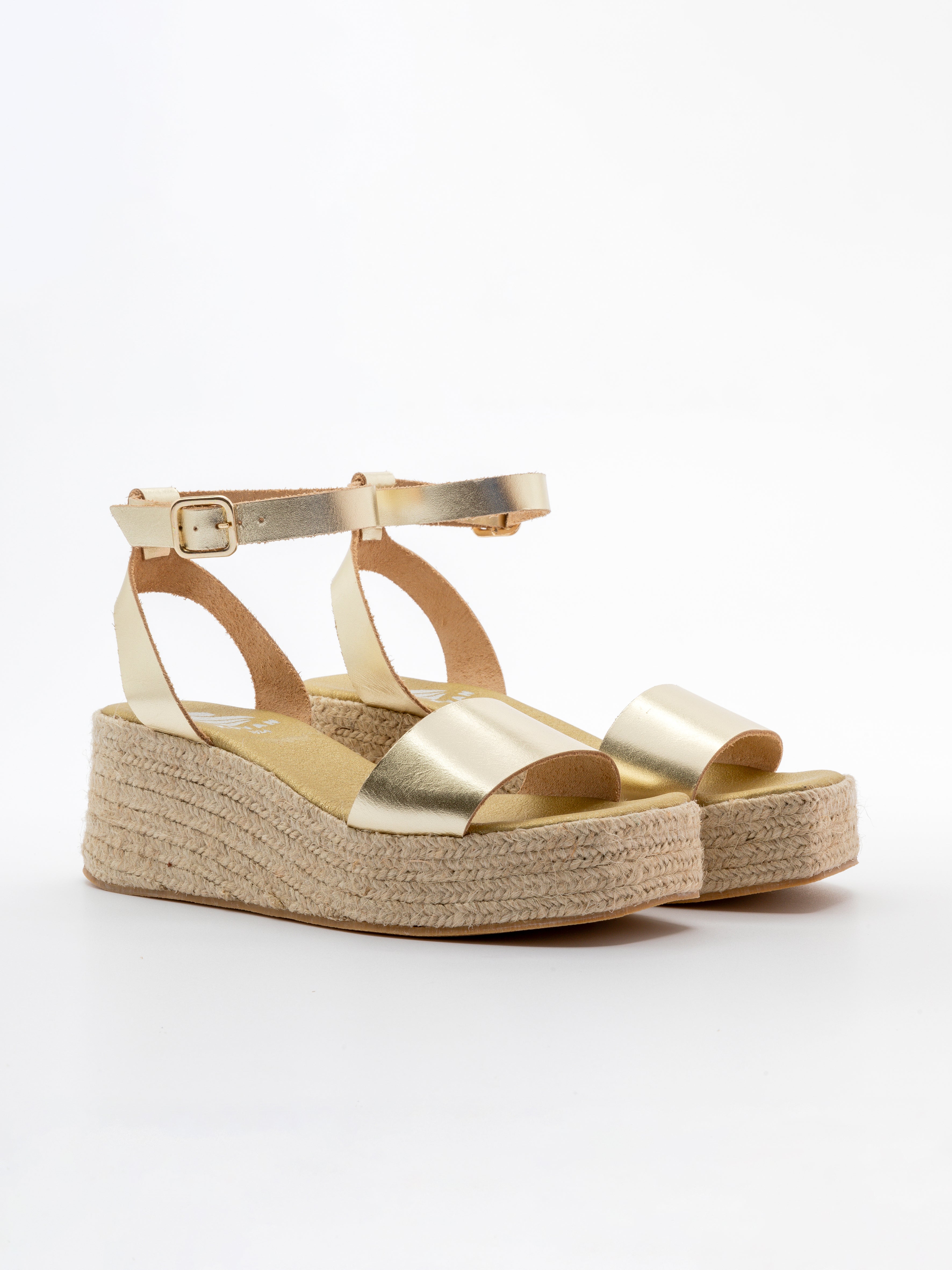 LUNA ESPADRILLE PLATFORM CHAMPAGNE