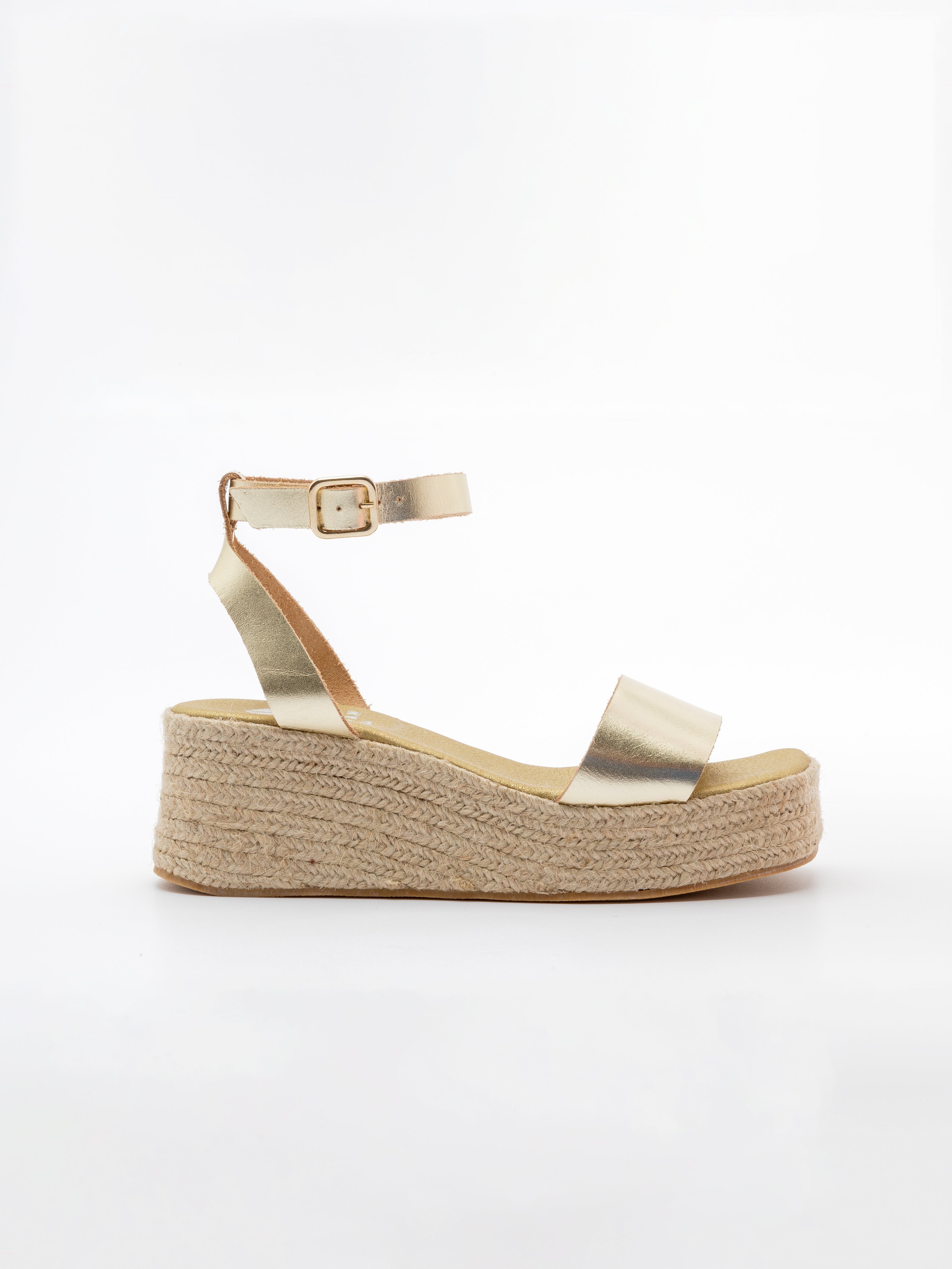 LUNA ESPADRILLE PLATFORM CHAMPAGNE